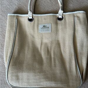 Lacoste Beige Tote Bag